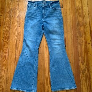 A&F high rise flare jeans